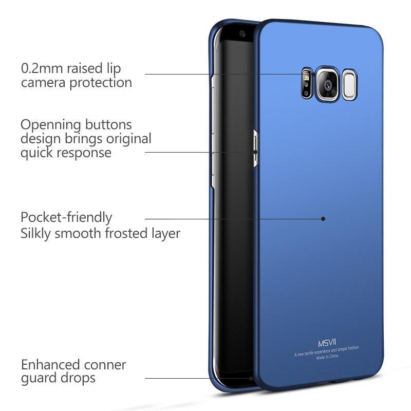 Msvii Ultra Slim Phone Case For Samsung Galaxy S6 S7 S8 S8+ S9 S9+ Edge Plus Shockproof Back Cover For Samsung Galaxy S9