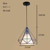 Modern Industrial Cage Pendant Light Earth Pandent Lamp Vintage Iron Hanglamp Diamond Pyramid Bird Loft Lamp Dining Room Kitchen