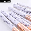 Jaf 10Pcs Marble Makeup Brush With Holder, Rose Gold Make Up Brushes With Holder, Synthetic Makeup Brushes Case J1024-D