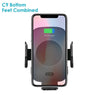 Crdc Fast Wireless Car Charger 10W Automatic Induction Car Mount Air Vent Phone Holder Cradle For Iphone 8 Plus X Samsung S9 S8