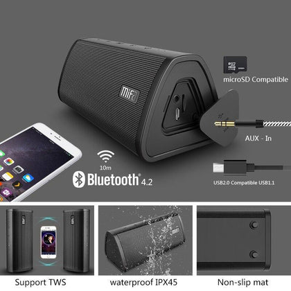 Mifa Portable Bluetooth speaker Portable Wireless Loudspeaker Surround Sound System 10W stereo Music Waterproof Outdoor Speaker