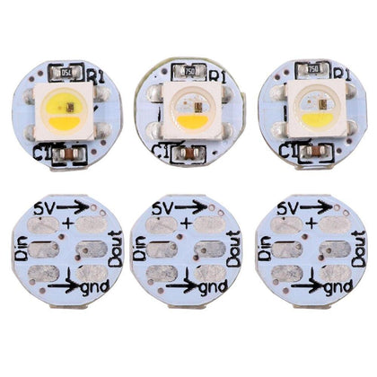 100 x WS2812B mini board (10mm*3mm) Heatsink  5V WS2811 WS2812 built-in RGB led pixel nodes Addressable RGBW WWA led module New