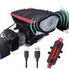 Bike Light Led Flashlight With Bell + Horn Luces Bicicleta Lamp Mtb Road Cycling Headlight Bicycle Accessories