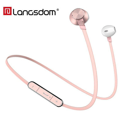 Langsdom Wireless Headphones auriculares Bluetooth Earphone Pink Wireless Headphone For Xiaomi Headset auriculares inalambricos