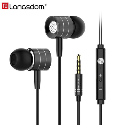 Langsdom I-7A Wired Earphones for Phone Headsets In-ear Earphone Cell Phones Earbuds with Mic for iPhone Xiaomi fone de ouvido