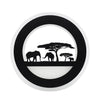 Lediary 14W Animal Led Round Wall Sconce 110-240V Modern Black Elephant Painting Wall Lights For Living Room Decoration Fixtures