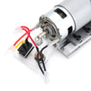 80W Mini Lathe Beads Machine Dc 24V Woodworking Diy Lathe Engraver Set Polishing Cutting Cutter Drill Rotary Tool + Power Supply