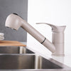 Kitchen Faucets 360 Degree Swivel Pull Out Kitchen Sink Faucet Water-Saving Polished Black Basin Crane Mixer Brass Tap Wf-7005