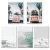 Nditb Scandinavian Tropical Landscape Posters Modern Prints Sea Beach Bus Wall Art Canvas Painting Nordic Decoration Pictures