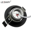 Lediary 110V-220V Led Spot Downlights 3W 55Mm Hole White/Silver/Black Indoor Living Room Down Lights Led Ceiling Recessed Lamp