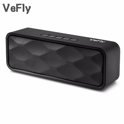 VeFly 4.2 bluetooth speaker Hi-Fi portable wireless box, Mp3 music player receiver audio FM radio with USB AUX TF boombox column