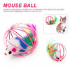 Pet Animals Cute Plush Toy Cat Toys Lovely Ball Mouse Toys For Cats Feather Funny Playing Mice Mouse Toys  Home & Kitchen (1)