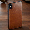For Iphone Xs Max Xr  Case  Luxury Pu Leather Magnetic Absorption Back Cover For Iphone X 8 7 6 6S Plus  Case