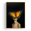 Modern Posters And Prints Flowers Feather Women Print Oil Painting Canvas Wall Art Pictures For Living Room Home Decoration