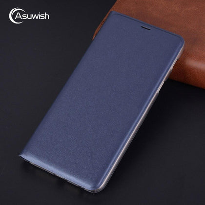 Flip Cover Leather Phone Case For Samsung Galaxy A6 Plus 2018 A 6 A62018 A6plus SM-A600F SM-A605F GalaxyA6 Credit Card Wallet