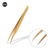 Professional Eyelashes Tweezers For Lashes Extension Nipper Stainless Steel High Precision Eyelash Extension Tweezers Set
