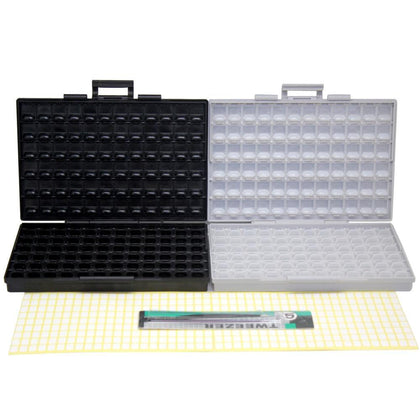 AideTek  plastic toolbox SMD storage enclosure BOX + ESD safe IC diode enclosure box UK DE ship plastic part box BOXALLCOMBO