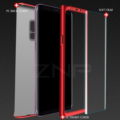 ZNP 360 Degree Shockproof Phone Case For Samsung Galaxy S9 S8 Plus Note 8 9 Cover Shell For Samsung S7 Edge S8 Protection Cases