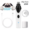 Electric Pet Nail Grinder Pet Paws Trimmer Dog Nails Grooming Tool Cat Nail Clipper Trimming Cutter Usb Charging Pet Shop Supply (White Universal)