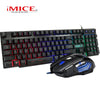 Imice Gaming Keyboard Mechanical Feeling Keyboards Led Backlit Keyboard Wired 104 Keycaps Russian Keyboards For Computer Pc Game