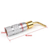 Areyourshop 2Mm Banana Pin Plug Gold Plated Aluminum Shell Audio Speaker Adapter Red Blk 1/2/4/8Pcs For Audio Connector