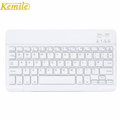Kemile Ultra Slim Portable Wireless Bluetooth Aluminium 9.7inch Keyboard with Micro Charging Port for IOS Android Tablet Windows