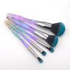 Fld 5Pcs Crystal Style Makeup Brushes Set Powder Foundation Eye Blush Brush Cosmetic Professional Makeup Brush Kit Tools