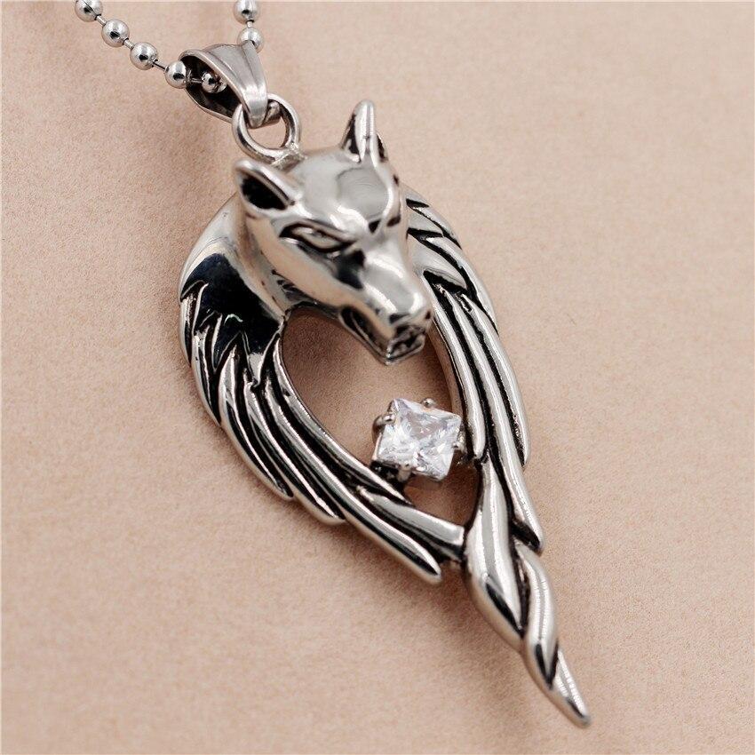Uloveido Anime Wolf Necklaces & Pendants Stainless Steel Men'S Pendant Necklace Men Jewelry Punk Chain Accessories 5% Off Stn511