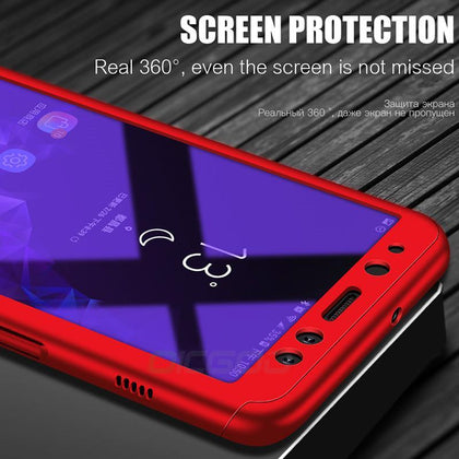 OICGOO 360 Full Cover Case For Samsung Galaxy A7 A6 A8 J4 J6 J8 Plus 2018 Phone Cases For Samsung Galaxy A5 A7 2017 Case Coque