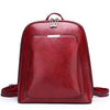 Vintage Women Backpack School Bags For Teenage Girls Shoulder Bag Female Oil Wax Leather Backpacks Mochilas Mujer 2018 Bagpack