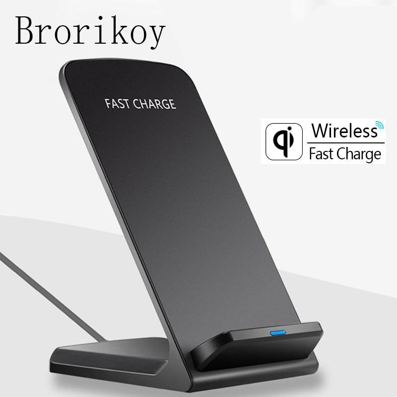 Wireless Charger For Samsung S6 S7 Edge S8 S9 Plus Note 5 8 Fast Charging Dock Stand Desk For Iphone X 8 Qi Wireless Chargers