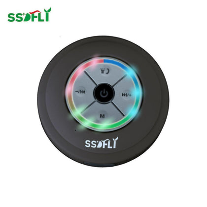 Portable Subwoofer Shower Waterproof Wireless Bluetooth Speaker Car Handsfree Call Music Suction Mic For IOS Android Phone
