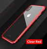 Luxury Magnetic Adsorption Case For Iphone X 8 7 Plus Tempered Glass Back Built-In Magnet Case For Iphone 7 8 Metal Bumper Cover