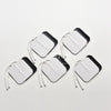 20Pcs/Lot Electrode Pads Tens Electrodes For Tens Digital Therapy Machine Body Massager 5X5Cm Nerve Stimulator With 2Mm Plug