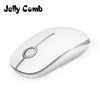Jelly Comb Ultra Slim Portable Optical Mice Quiet Click Silent Mouse 2.4G Wireless Mouse For Pc Laptop Notebook Windows Mac Os