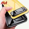 H&A Luxury Mirror Slim Phone Case For Apple Iphone X Xr Xs Max Anti-Knock Hard Pc & Glass Phone Cover Xs Max Xr Protective Cases