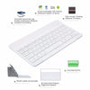 Kemile Ultra Slim Portable Wireless Bluetooth Aluminium 9.7Inch Keyboard With Micro Charging Port For Ios Android Tablet Windows