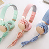 Fashion Cute Earphones Headphone Headset Candy Color Children Foldable Earphone With Microphone For Xiaomi Mp3 Smartphone Girls