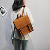 Fashion 2 Pcs/Set Leather Women Backpacks For Teenagers Female Back Pack Large Capacity Pu Travelling Bags Vintage School Bag
