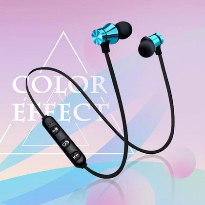 Magnetic Bluetooth Earphone V4.2 Stereo Sport Waterproof Headset Wireless in-ear Earbuds with Mic for iPhone Samsung Xiaomi