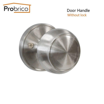 Probrico Stainless Steel Entrance/Privcy/Passage Door Lock Satin Nickel Door Knob Door Handle DL609SN