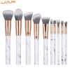 Jaf 10Pcs Marble Makeup Brush With Holder, Rose Gold Make Up Brushes With Holder, Synthetic Makeup Brushes Case J1024-D