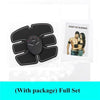 Ems Trainer Muscle Stimulator Trainer Smart Fitness Abdominal Training Abs Stimulator Body Slimming Belt Unisex Stickers