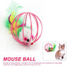 Pet Animals Cute Plush Toy Cat Toys Lovely Ball Mouse Toys For Cats Feather Funny Playing Mice Mouse Toys  Home & Kitchen (1)