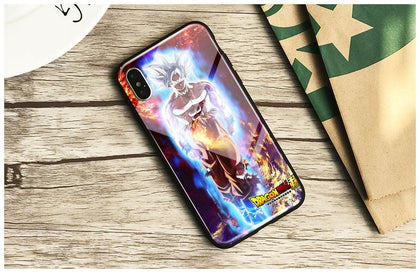 Goku Ultra Instinct dragon ball Tempered Glass Soft Silicone Phone Case Shell Cover For Apple iPhone 6 6s 7 8 Plus X XR XS MAX