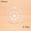 Plastic Glue Gasket Flower Shape Pad False Eyelash Extension Glue Holder Pallets For Eyelashes Extension Adhesive Pallet Tools