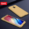 Nagfak Luxury 360 Full Cover Phone Case For Samsung Galaxy A7 A8 J4 J6 J8 Plus 2018 Case Protection Cover A7 2018 With Glass