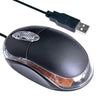 Noyokere New Mini Usb Wired Flashy Optical Mouse Mice Scroll Wheel For Pc Laptop Desktop Computer Peripherals Black High Quality