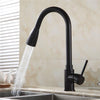 Kitchen Faucets Brass Black Pull Out Kitchen Mixer Tap 2 Way Function Water Mixer Deck Mounted Single Handle Sink Crane 408906