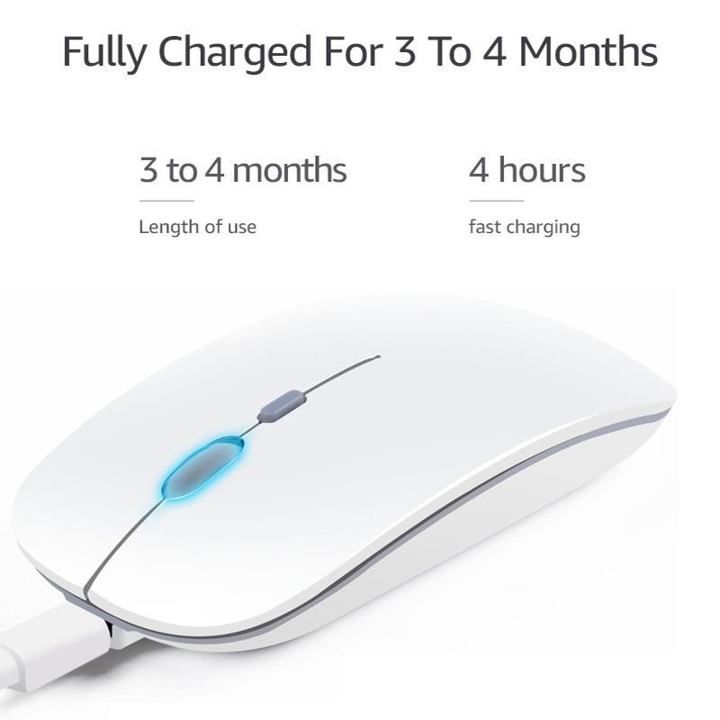 Wireless Mouse Computer Bluetooth Mouse Silent Pc Mause Rechargeable Ergonomic Mouse 2.4Ghz Usb Optical Mice For Laptop Pc